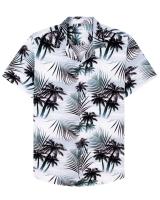 Verano hawaiano impreso en 3D con plantas coloridas y ropa de mujer, camisa de manga corta de playa, informal de moda para hombre - details 16