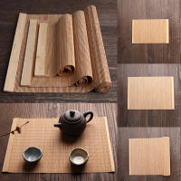 Mantel de Mesa de Bambú Natural Estilo Japonés Almohadilla de Mesita de Té - details 1
