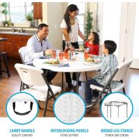 Mesa redonda plegable Lifetime Ø122x74 cm - details 4