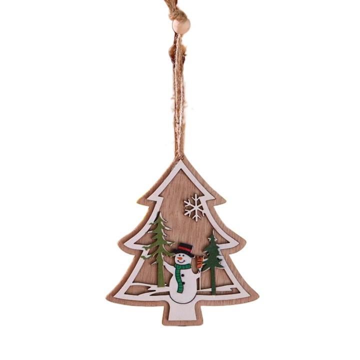 100 Piezas Adornos De Navidad De Madera Con Cuerdas Y Campanas – Set De 10 Formas Navideñas Para Manualidades DIY Y Árbol