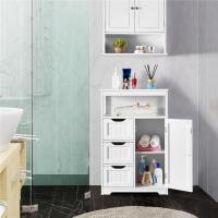 Armario de Baño de Madera Diseño de Cajón y Estante Ajustable Ideal para Cocina y Sala de Estar - details 1