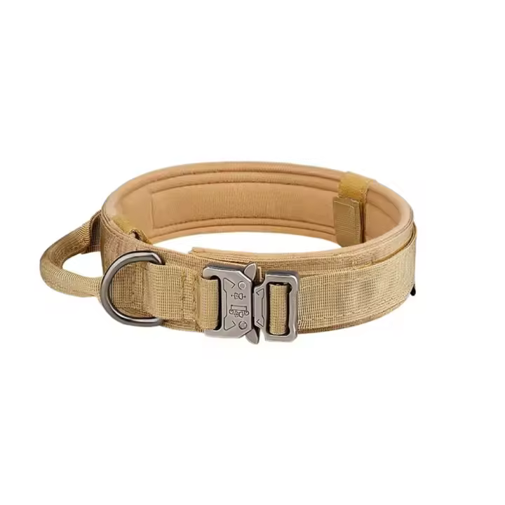 Collar táctico para perros al aire libre Correa de metal transpirable Ideal para perros medios y grandes Suministros para mascotas - 1
