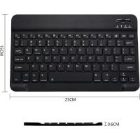 Miniteclado inalámbrico Portátil con Bluetooth, recargable para Apple, iPad, iPhone, Samsung, tableta, teléfono, iOS, Android, Windows - details 3