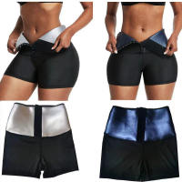 Pantalones cortos de sauna para mujer que queman grasa en el abdomen y la cintura Neopreno PU - details 6
