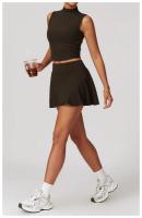 Conjunto de Falda de Yoga para Mujer Ropa Deportiva de Entrenamiento Traje de Gimnasio - details 5