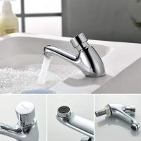 Grifo de Lavabo Temporizado para Baño de Cocina Pública, Cierre Automático, Ahorro de Agua, Cromo - details 3