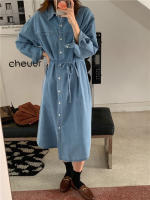 Vestido de mezclilla para mujer Camisa de otoño Vestidos de mezclilla - details 6
