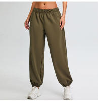 Otoño Invierno nuevos pantalones deportivos de cintura alta Modal suave Jogger correr entrenamiento suelto Casual Fitness pantalones largos - details 31