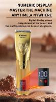 Kemei-cortadora de pelo eléctrica profesional para hombre, máquina de corte de pelo inalámbrica, recargable con pantalla LCD, Kit de aseo - details 4