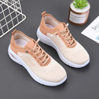 Zapatillas Deportivas de Moda para Mujeres Fly Weave Pareja Zapatillas de Correr Transpirables Casuales Alineación de Tela Cierre de Cordones - details 6