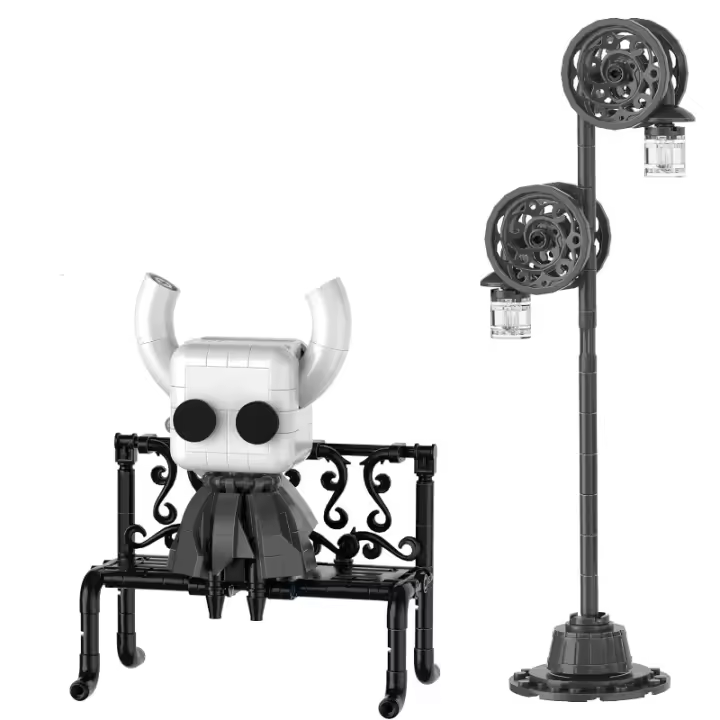 Set de Construcción de Caballero Figura de Acción de Juego Popular con Iluminación - 1