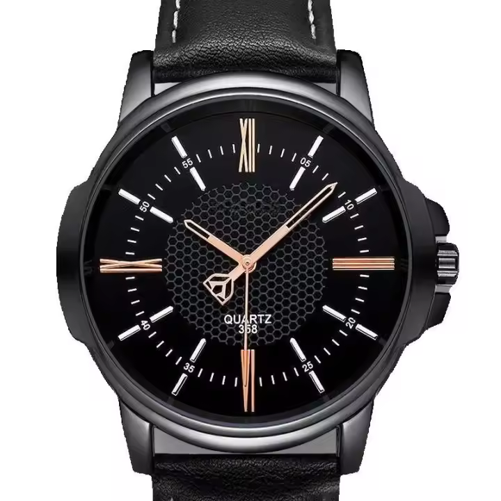 Reloj de Cuarzo Premium para Hombres YAZOLE Nuevo Reloj de Vestir de Cuero - 1