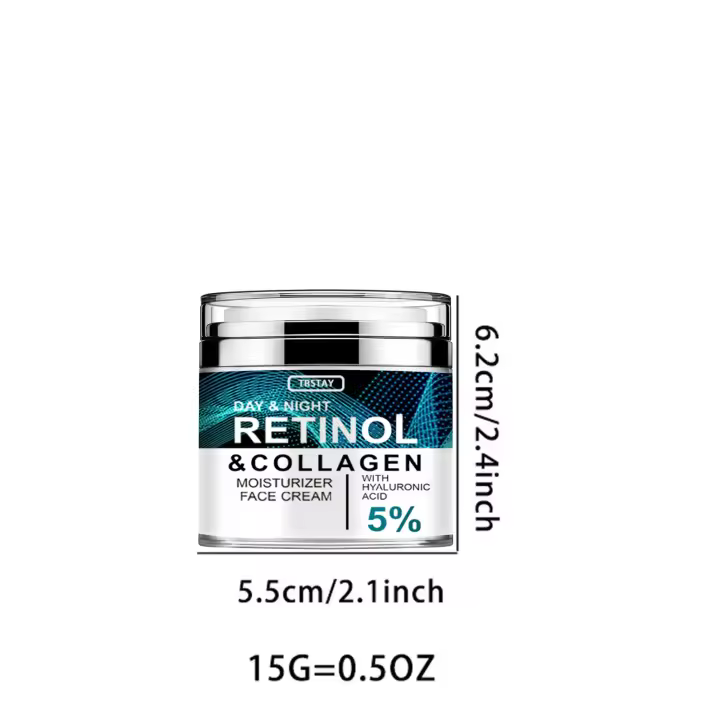 Crema de colágeno Retinol con ácido hialurónico Crema facial de retinol y colágeno Crema de ácido hialurónico con retinol y colágeno antienvejecimiento - 1