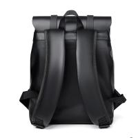 Mochila de piel sintética para hombre, morral de viaje para ordenador portátil, bolsa de viaje para estudiantes, bolsa para libros escolares - details 6