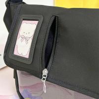 Bolso cruzado transparente para niñas con placa de exhibición, mochilas escolares de estilo DIY para adolescentes, nuevo - details 11