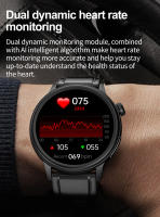 Reloj inteligente ET470, dispositivo con detección de frecuencia cardíaca, Bluetooth, llamadas, respiración, entrenamiento, modo de ejercicio, recordatorio sedentario, novedad de 2024 - details 6