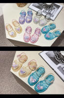Zapatos de gelatina bolsa cabeza Velcro zapatos de playa amor bebé suela suave zapatos de cristal. - details 19