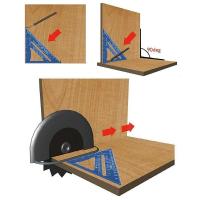 Regla triangular de aleación de aluminio, transportador de medición cuadrada de 7 pulgadas, regla de ángulo métrico, herramientas de carpintero, herramientas de carpintería - details 6