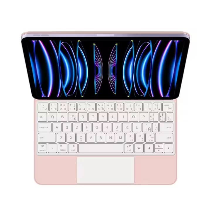 AJIUYU-Teclado mágico Español para iPad Pro, 11 pulgadas, 4, 3, 2, 2018-2022, iPad Air 5, 4, 10,9, Tableta inteligente - 1