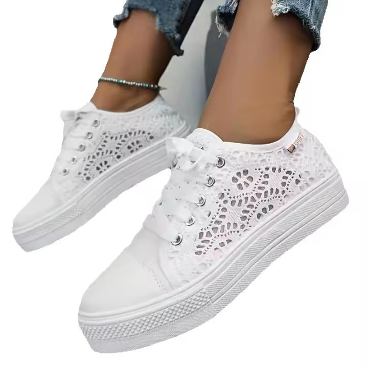 Ence - Patineta hueca con plataforma y cabeza redonda para mujer, informal, para caminar - 1