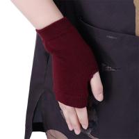 Guantes sin dedos de Color sólido para mano, muñeca, brazo, tejido de ganchillo, mitones de lana sintética, media manopla, guantes de ciclismo, guantes de medio dedo - details 9