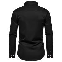 Camisa de Hombre a Cuadros Moda con Bloque de Colores para Primavera Arrivo Nuevo Manga Larga Casual para Fiesta Negocios Social - details 3