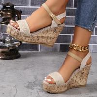 Sandalias de cuña de tacón alto para mujer. - details 3