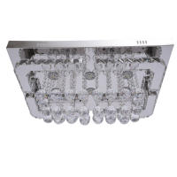Lámpara de araña de cristal con mando a distancia, 60x40x30 cm, decoración LED, lámpara de techo para 30 metros cuadrados - details 6