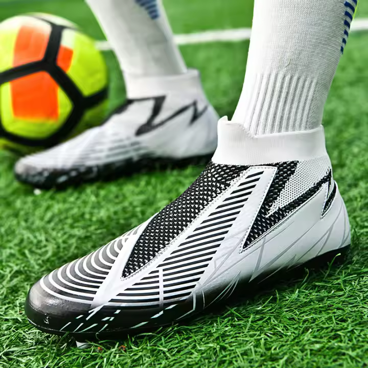 Zapatillas de fútbol sin cordones para hombre FG |   Botines tipo calcetín antideslizantes 36-45 - 1