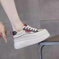 Nuevo suela gruesa de bizcocho de boad con altura creciente, zapatos informales transpirables, modernos y versátiles, con añadido - details 3