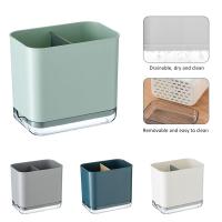 Escurridor de cuchara, cubo, palillos, cesta de tubo, soporte de almacenamiento de vajilla, estante organizador de cocina, caja de drenaje para palillos, estante para cubiertos - details 13
