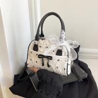 Bolso de bolos con lazo elegante estilo Ins, bolso de hombro con cintas pequeñas y versátiles, bolsos de ocio dulces para mujer y niña - details 7