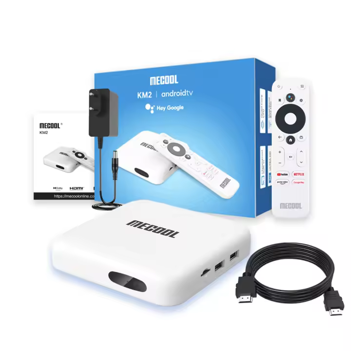 MECOOL-Dispositivo de TV inteligente con Android, decodificador con certificado Netflix, KM2, Dolby Audio, 4K, Amlogic S905X2, 2 + 8G, 2,4G/5G, WIFI, 100M, LAN, reproductor multimedia - 1