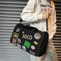 Bolsa de viaje impermeable retro 2024 nueva versátil casual colores contrastantes un solo hombro gran capacidad viaje de negocios bolsa de equipaje de mano bolsa de almacenamiento de fitness deportiva ligera bolsa de mensajero bolsa de viaje de corta dist - details 1