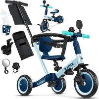 Bicicleta de Equilibrio, Triciclo para niños de 1 año a 5 Años, Capacidad de Carga hasta 25kg, Incl. Manillar/Barra de Seguridad/Cinturón de Seguridad/Timbre/Espejo. - details 0