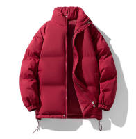Chaqueta de pan con cuello alto para hombre, camiseta de algodón gruesa y cálida, informal, multicolor, mismo estilo, invierno - details 16