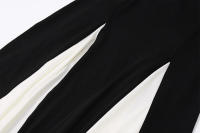 BUNO-Vestidos largos elegantes con espalda descubierta y cuello bajo para mujer, vestidos sexys sin mangas en negro y blanco, vestidos largos ajustados, novedad de 2025, batas de noche elegantes - details 17