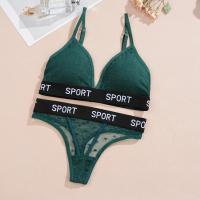 2 unids/set de sujetadores de encaje sexis para mujer, bragas brasileñas con perspectiva de cintura baja, sujetador suave inalámbrico para mujer, conjunto de sujetadores push-up para mujer - details 8