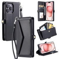 Funda tipo billetera de cuero con cremallera para Samsung, A06 bolso cruzado para Samsung, A13, A14, A15, A16, A23, A24, A25, A33, A34, A35, A53, A54, A55, M55, M13 - details 26
