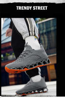 Zapatillas de deporte de moda para hombre, zapatos deportivos informales de moda con parte superior baja y parte inferior suave, zapatos para correr transpirables de malla - details 5