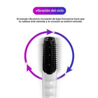 Peine De Masaje Eléctrico Portátil Masajeador De Cabeza Peine De Cabello Largo Peine De Alisado Cuidado Del Cabello - details 5