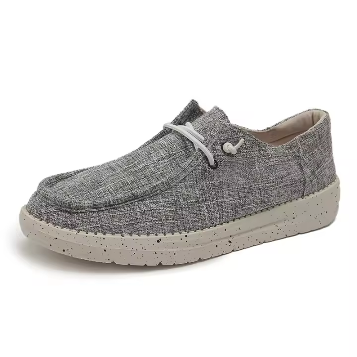 Venta caliente de mocasines de lona casuales de gran tamaño para hombre - 1