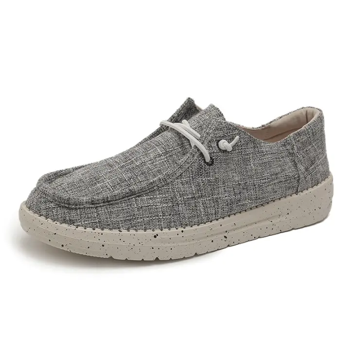 Venta caliente de mocasines de lona casuales de gran tamaño para hombre - 1