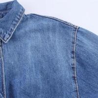 2025 Manga Corta con Solapa, Nuevo Verano, Casual y Versátil Denim para Mujeres - details 12