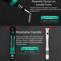 Juego de destornilladores de precisión Torx, Kit de herramientas de reparación hexagonales ranuradas, destornillador magnético de acero inoxidable, reparación de portátiles - details 3
