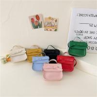 Dulce bolso de hombro con lazo de cuero PU, bolso cruzado con lazo de Color sólido, monedero, cartera, Bolso pequeño para niños, ropa de calle - details 10