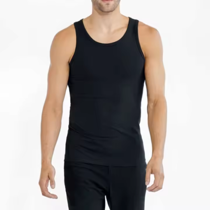 Camiseta Tirantes Clásico Algodón Hombre - Suave Algodón - Tejido Canalé - Comfort Adecuado - 1