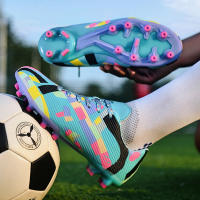 Zapatos de fútbol uñas largas de los hombres entrenamiento de juego de hierba para adultos de los niños mayores - details 10