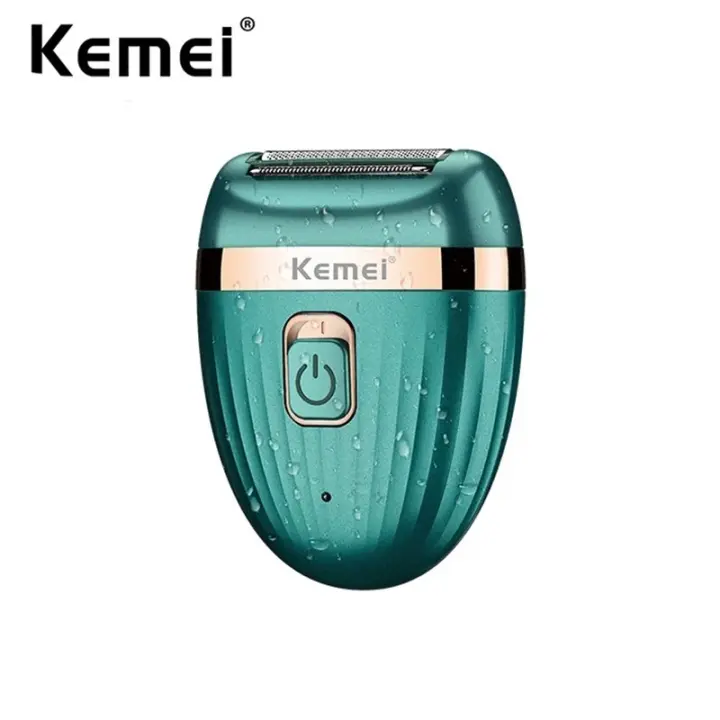 Kemei-afeitadora corporal portátil para mujer, minidepilación recargable, recortadora de vello púbico para Bikini, depiladora eléctrica para piernas y axilas - 1
