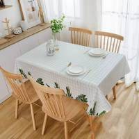 Mantel de rejilla impermeable para mesa, Protector Rectangular a prueba de polvo para cocina, comedor, a prueba de aceite - details 0